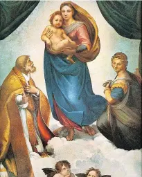  ??  ?? Votivkirch­e, Raffaels Hauptwerke: „ Sixtinisch­e Madonna“( 1512/ 13) – Stanzen des Vatikan ( für Papst Julius II.; ab 1508)