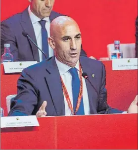  ?? FOTO: EFE ?? Luis Rubiales se ausentó de la sala cuando hablaron y votaron su sueldo