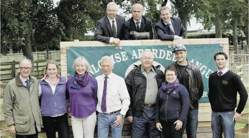  ??  ?? INTERNATIO­NAL APPEAL: Breeders from as far afield as Uruguay came to Kingston Farm, near Forfar, for the Dunlouise sale