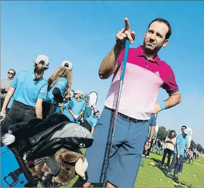  ?? PERE DURAN / NORD MEDIA ?? El golfista castellone­nc Sergio García al PGA de Caldes de Malavella