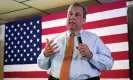  ?? Charles Krupa/AP ?? Chris Christie during a campaign event in Concord, New Hampshire, in July. Photograph: