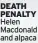  ??  ?? DEATH PENALTY Helen Macdonald and alpaca