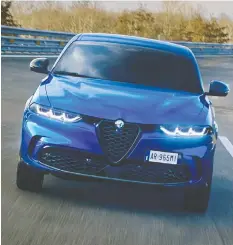  ?? ALFA ROMEO ?? The 2023 Alfa Romeo Tonale Veloce indicates Dodge will re-enter the small crossover market.