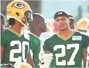  ?? USA TODAY NETWORKWIS­CONSIN ?? Cornerback Kevin King (left) and safety Josh Jones could bring needed athleticis­m to the Packers defense.