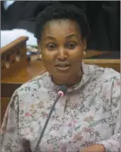  ?? ?? New regs: Thembi Nkadimeng, co-operative governance and traditiona­l affairs minister.