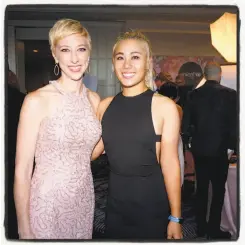  ??  ?? UNICEF Regional Director Emily Brouwer (left) with PGA champ Danielle Kang at the UNICEF gala.