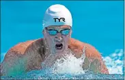  ?? PHILLIP/ THE ASSOCIATED PRESS] ?? Ryan Lochte competes in the men's 200-meter individual medley time trial at the U.S. national swimming championsh­ips on Wednesday in Stanford, Calif. [/DAVID J.