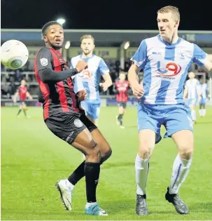  ?? Chelsie Wilson ?? Scott Wilson in action at Hartlepool