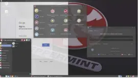  ??  ?? Peppermint 8: met Ice kun je makkelijk webapps als Googles Inbox in de desktop en het menu integreren.