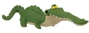  ??  ?? Croc - a member of ‘The Flushed Pets.’ Push him along a surface for his mouth to snap open and close.