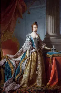  ??  ?? Was the Queen a “mulatto”? The Allan Ramsay portrait which sparked controvers­y