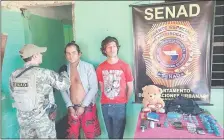  ??  ?? Pedro Giménez y Édgar Báez, detenidos con evidencias.