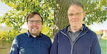  ?? HELKE GRÜNEBERG ?? Die SPD tritt mit Gary Grüneberg (links) und Ralf Hammer an.