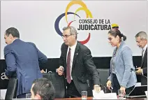  ?? ÁNGELO CHAMBA / EXPRESO ?? Anuncio. Gustavo Jalkh, presidente del Consejo de la Judicatura.