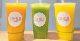  ?? ?? Chilld Juice Bar & Co offer a large range of choices.