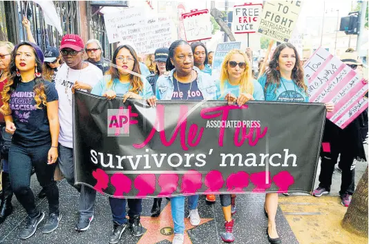  ?? AP ?? Shockingly to many, feminism didn’t start with #MeToo. In USA, the movement formally began at the 1848 Seneca Falls Convention where 300 men and women rallied to the women’s equality cause.