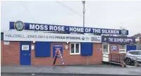  ??  ?? Macclesfie­ld Town’s Moss Rose ground