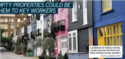  ?? PHOTO: DARREN PEPE ?? Landlords of empty homes could soon be forced to let their homes to key workers