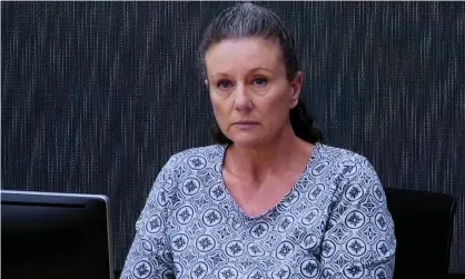  ?? Photograph: Joel Carrett/AAP ?? Kathleen Folbigg appears via video link during a conviction­s inquiry at the NSW coroners court in 2019.