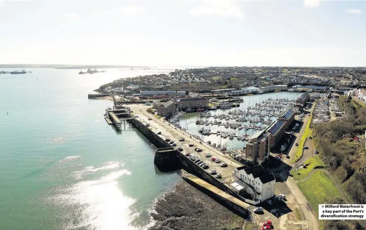  ??  ?? > Milford Waterfront is a key part of the Port’s diversific­ation strategy