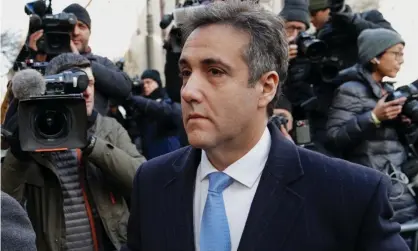  ??  ?? Trump’s former lawyer Michael Cohen has been sentenced to three years in prison for crimes including tax evasion, fraud and lying to Congress. Photograph: Timothy A Clary/AFP/Getty Images