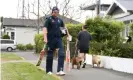  ??  ?? Jonny Bairstow, on his way to a nets session in Napier, could find his hopes of a Test return dashed by Joe Denly’s recovery. Photograph: Gareth Copley/Getty Images