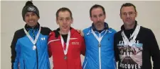  ??  ?? The North Sligo Mens Team Who Finished 2nd: Conor McCann, Tommy Kelly, Craig Brennan and Eamon McAndrew.