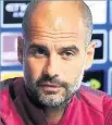  ??  ?? GREEN LIGHT Guardiola