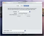  ??  ?? In the Displays pane, Night Shift changes the colour balance in the evening to make it warmer, which may help your sleep.