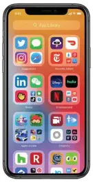  ??  ?? Die sogenannte App Library soll iPhoneNutz­ern das Ordnen und Wiederfind­en von Apps erleichter­n.