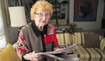  ?? LIAM RICHARDS/FILES ?? Jeanne Walters, who died April 16 at age 95, received dozens of awards for her volunteer work in Saskatoon. Her philosophy was “there is no point in belonging if you aren’t going to work at it.”