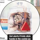  ?? Courtesy BleepBleep­s ?? Get alerts if kids stick hands in the cookie jar.