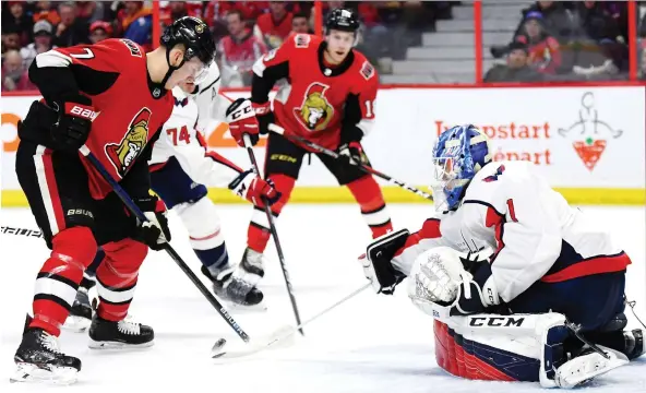  ?? JUSTIN TANG/THE CANADIAN PRESS ?? Brady Tkachuk and the Senators got an early start to their Christmas break Sunday following a 4-0 defeat at home Saturday to the Washington Capitals.