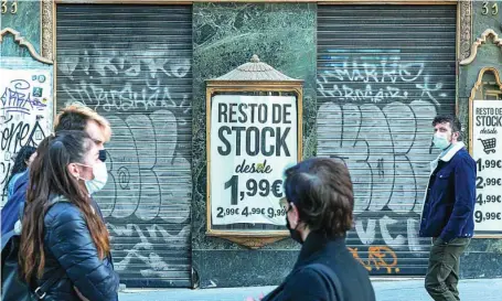  ?? LUIS DÍAZ ?? Durante el pasado ejercicio, 14.790 tiendas textiles echaron el cierre en España