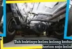  ??  ?? Tuh buktinya kalau kolong kedua mobil ini bersih. Mobil harian saja kalah bersih