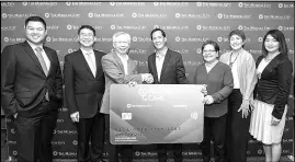  ??  ?? Photo shows (from left) Christian Argos, president and CEO, Maxicare; Dr. Willem Hoesen, new business developmen­t head, Maxicare; Antonio Go, chairman, Equicom Group of Companies; Jose Xavier Gonzales, TMC chief operating officer and head of the...