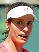  ??  ?? Hot shot: Konta into last four