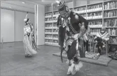  ?? Photo submitted by the Southern Alberta Art Gallery ?? Traditiona­l dancing was part of the recent Blackfoot naming ceremony at the Southern Alberta Art Gallery.