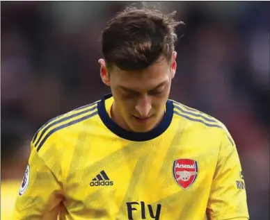  ?? PIC: SKYSPORTS ?? Frozen out: Ozil has failed to break into the Arsenal team