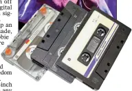  ??  ?? TALE OF THE TAPE: Big stars including Ariana Grande, above, are now releasing their music on cassette in addition to streaming services
