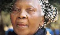  ??  ?? HUMBLE STALWART: Zondeni Veronica Sobukwe has died at 91.