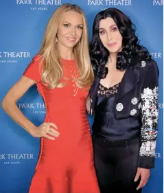  ??  ?? Cher and I took a picture together to celebrate her phenomenal cover for our Late Spring issue.