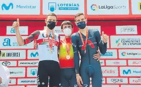  ?? FOTO: RFEC ?? Ion Izagirre, campeón de España contrarrel­oj