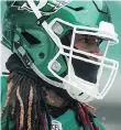  ?? BRANDON HARDER ?? Defensive lineman Cory (Poop) Johnson is one of the newest members of the Roughrider­s.