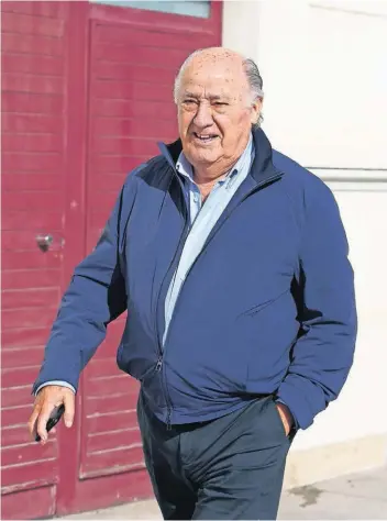  ??  ?? Amancio Ortega, fundador de Inditex, en una imagen de archivo.