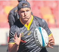  ?? Picture: Getty. ?? Australia pulled off the second-biggest comeback in rugby union Test history yesterday to beat Argentina in the Rugby Championsh­ip. Michael Hooper, above, grabbed one of the tries as the Wallabies won 45-34 despite trailing 31-7 at the break.