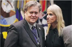  ?? — GETTY IMAGES FILES ?? Stephen K. Bannon, chief strategist to U.S. President Donald Trump, was removed from the National Security Council Wednesday in a shakeup of key military and intelligen­ce officials.