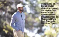  ?? (AFP) ?? Tony Finau of the US walks along the course during the final round of the Cadence Bank Houston Open at Memorial Park Golf Course in Houston, Texas.