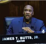  ?? Photograph­s by Kirk McKoy Los Angeles Times ?? INGLEWOOD Mayor James T. Butts has lent nearly $160,000 to George Dotson, a former planning official.