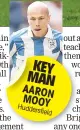  ??  ?? KEY MAN AARON MOOY Huddersfie­ld